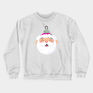 Cute Santa Claus Face Crewneck Sweatshirt